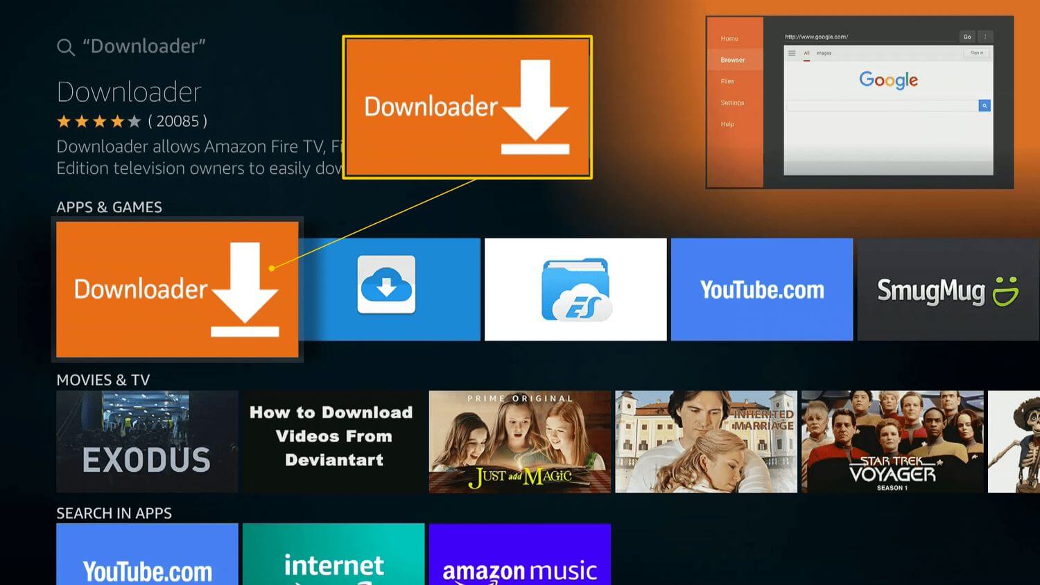 Downloader App in Amazon App Store